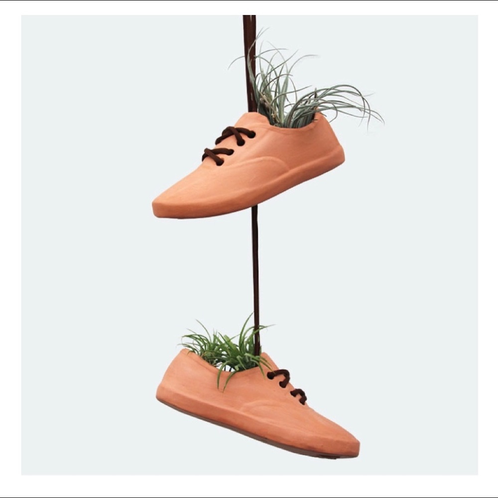 Shoe air plant hanging pots